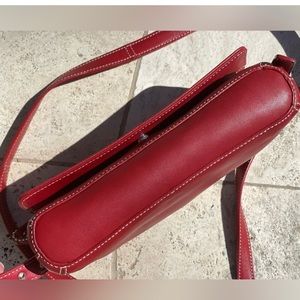 Coach Legacy Small Swing-Pack Red Leather shoulder bag or Crossbody w/adj. strap